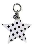 Polka Dot Star Charm | White and Black
