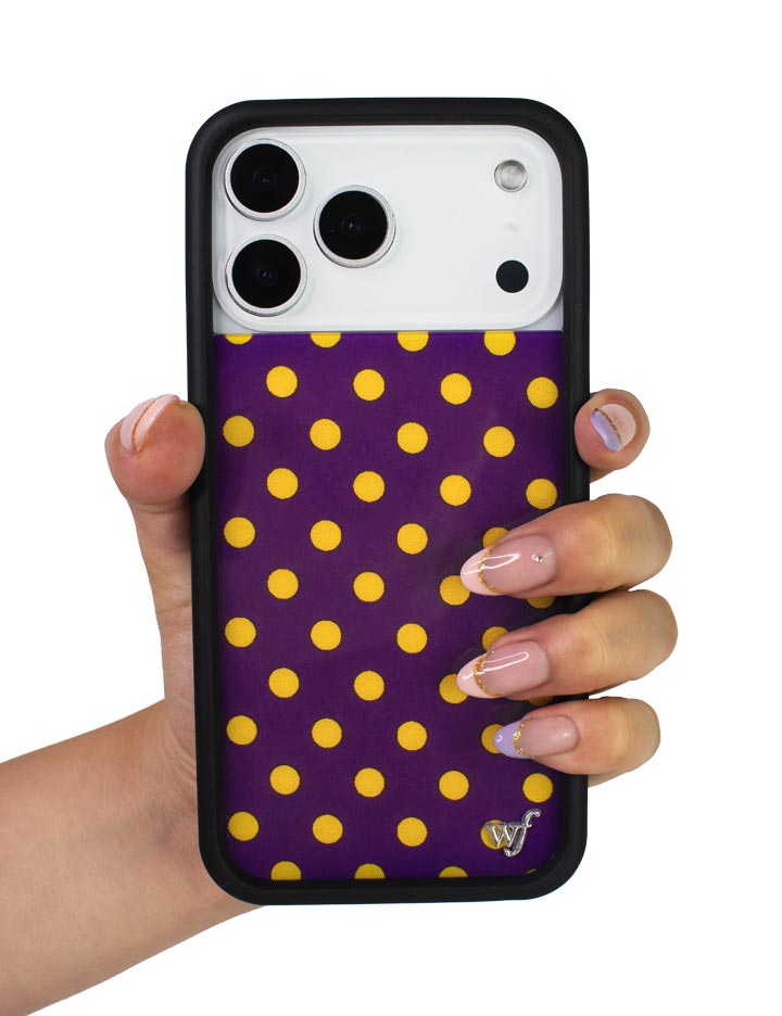 Polka Dot | Purple and Yellow iPhone Case