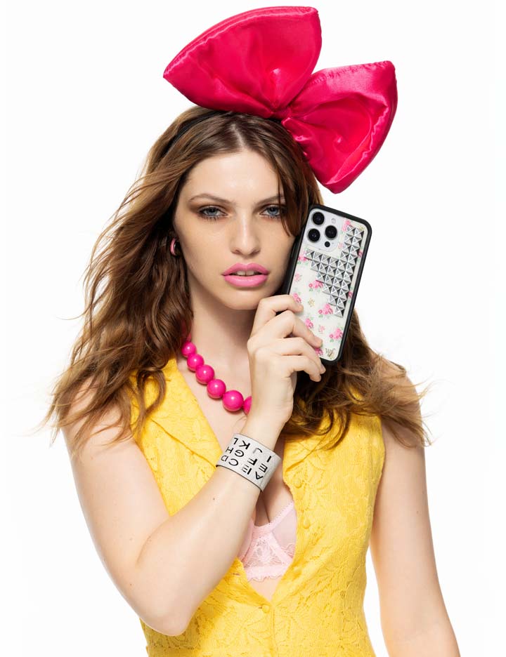 Vintage Floral Stud iPhone Case