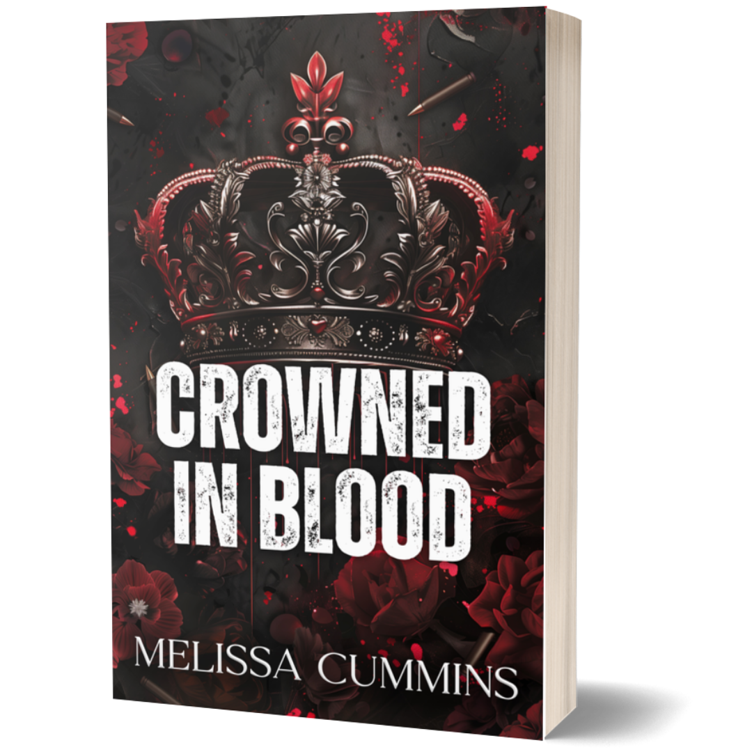 Crowned In Blood Paperback - Signed & Foiled - Dark Mafia Age Gap Romance