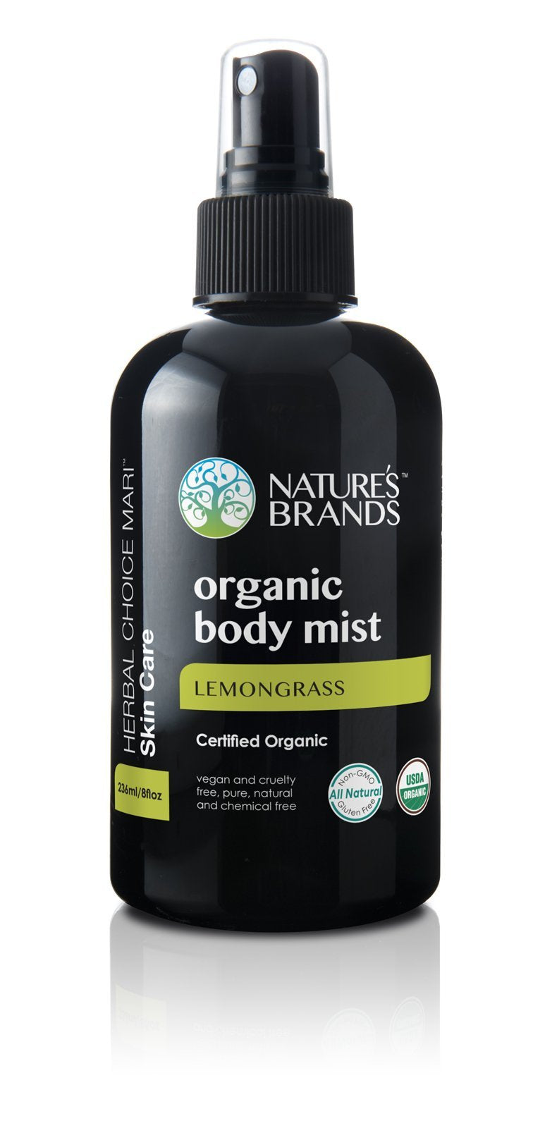 Herbal Choice Mari Organic Body Mist, Rose & Ylang Ylang; 8floz BPA-Free Plastic