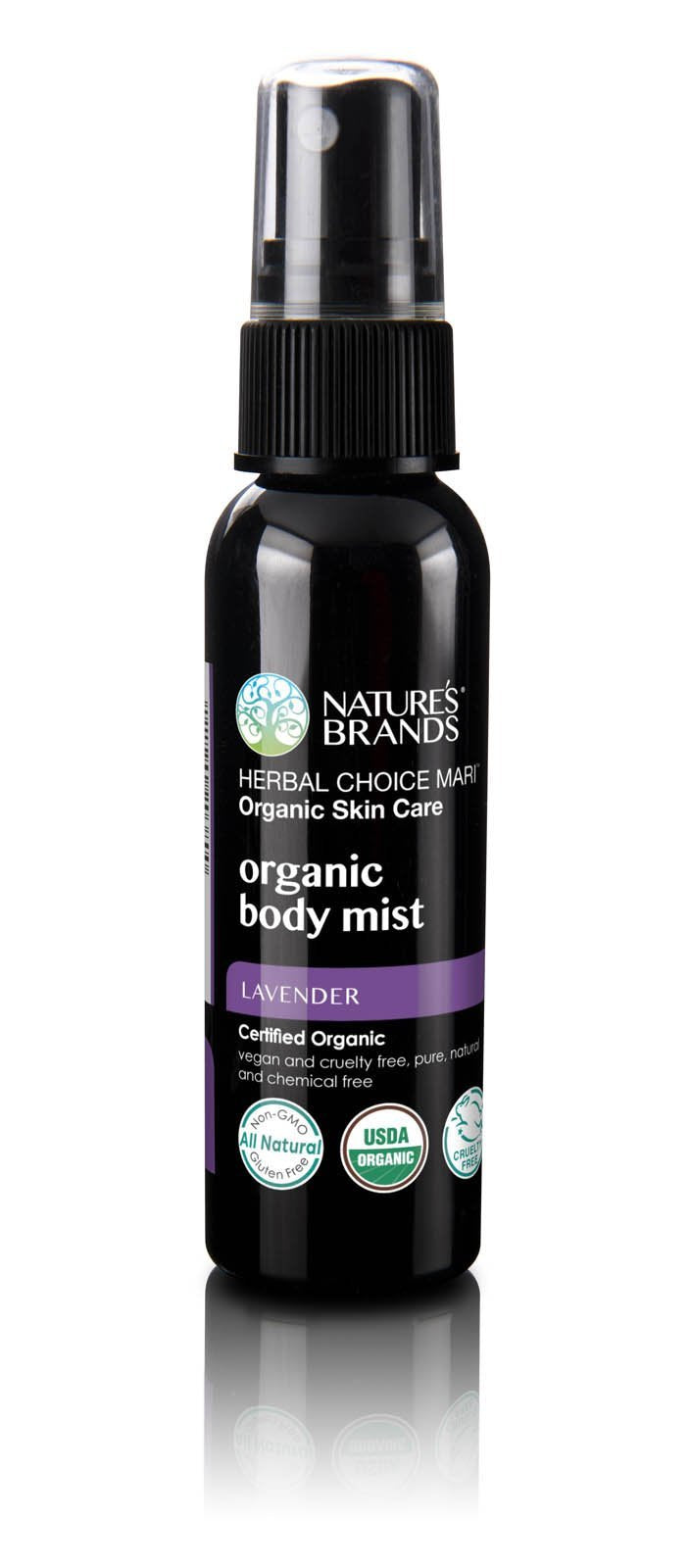 Herbal Choice Mari Organic Body Mist, Rose & Ylang Ylang; 8floz BPA-Free Plastic
