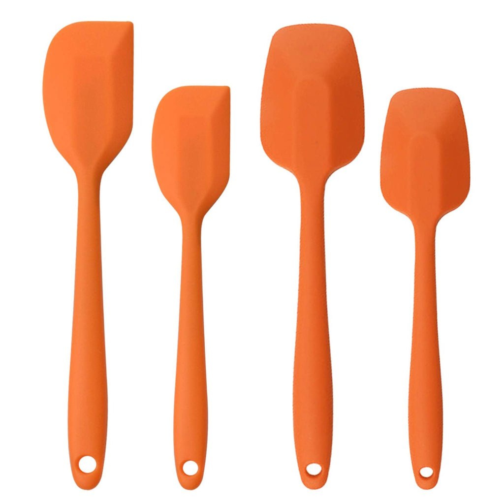 Silicone Spatulas Set, Rubber Spoon Spatula Heat Resistant Spoonula One Piece Design Seamless Spatula Non-Stick Scrapers Baking Mixing Tool