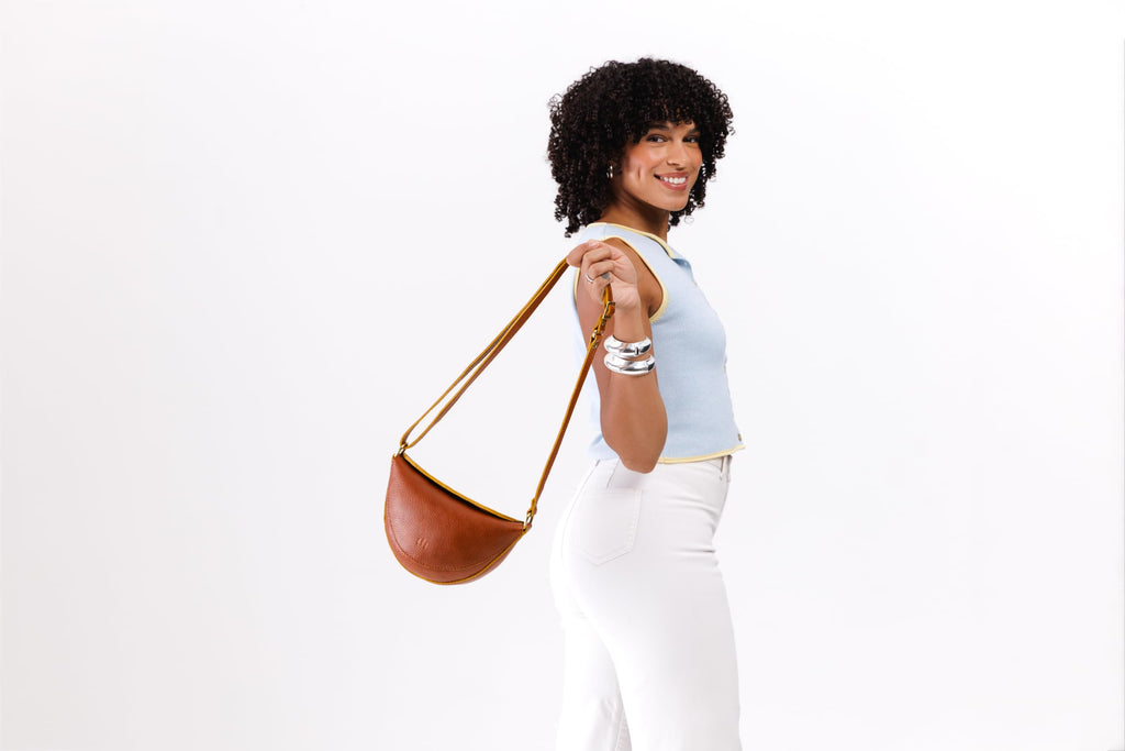 Portland Leather Goods Koala Sling Bag – Leather Sling with Adjustable Strap – Handmade from the Finest Full-Grain Hides