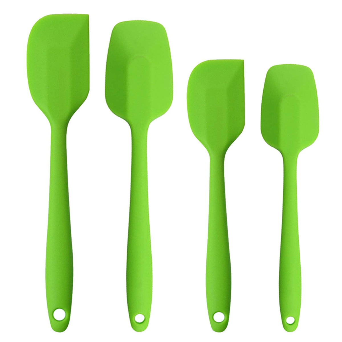 Silicone Spatulas Set, Rubber Spoon Spatula Heat Resistant Spoonula One Piece Design Seamless Spatula Non-Stick Scrapers Baking Mixing Tool