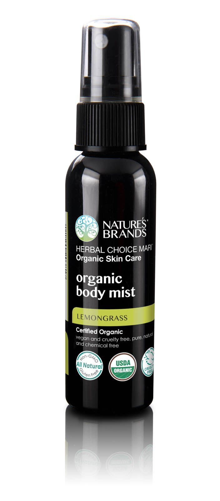 Herbal Choice Mari Organic Body Mist, Rose & Ylang Ylang; 8floz BPA-Free Plastic