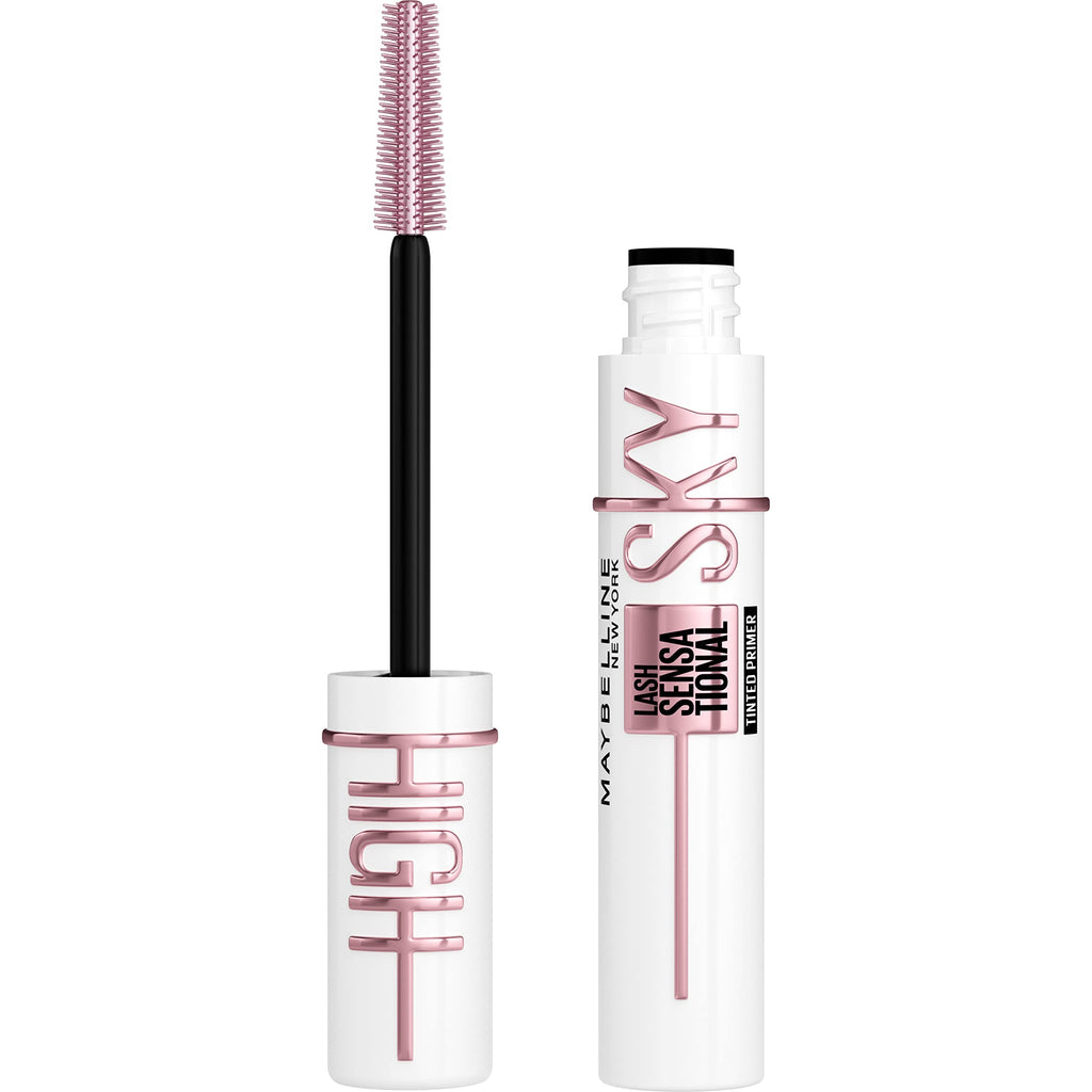 Maybelline Lash Sensational Sky High Washable Mascara Makeup, Volumizing, Lengthening, Defining, Curling, Multiplying, Buildable Formula, Blackest Black, 1 Count