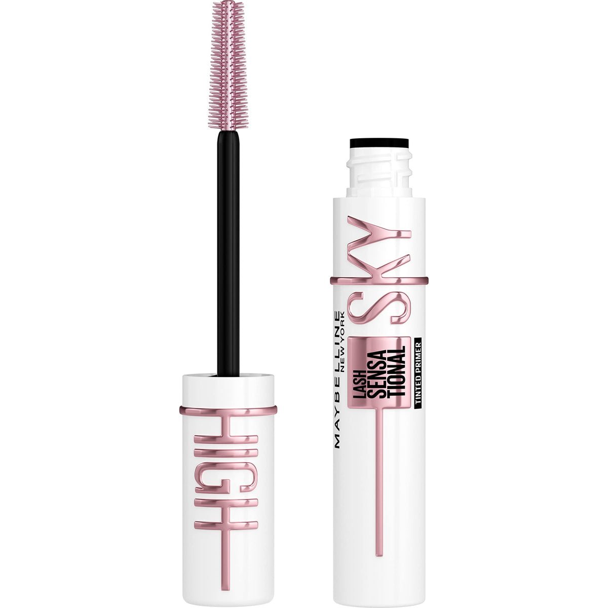 Maybelline Lash Sensational Sky High Washable Mascara Makeup, Volumizing, Lengthening, Defining, Curling, Multiplying, Buildable Formula, Blackest Black, 1 Count