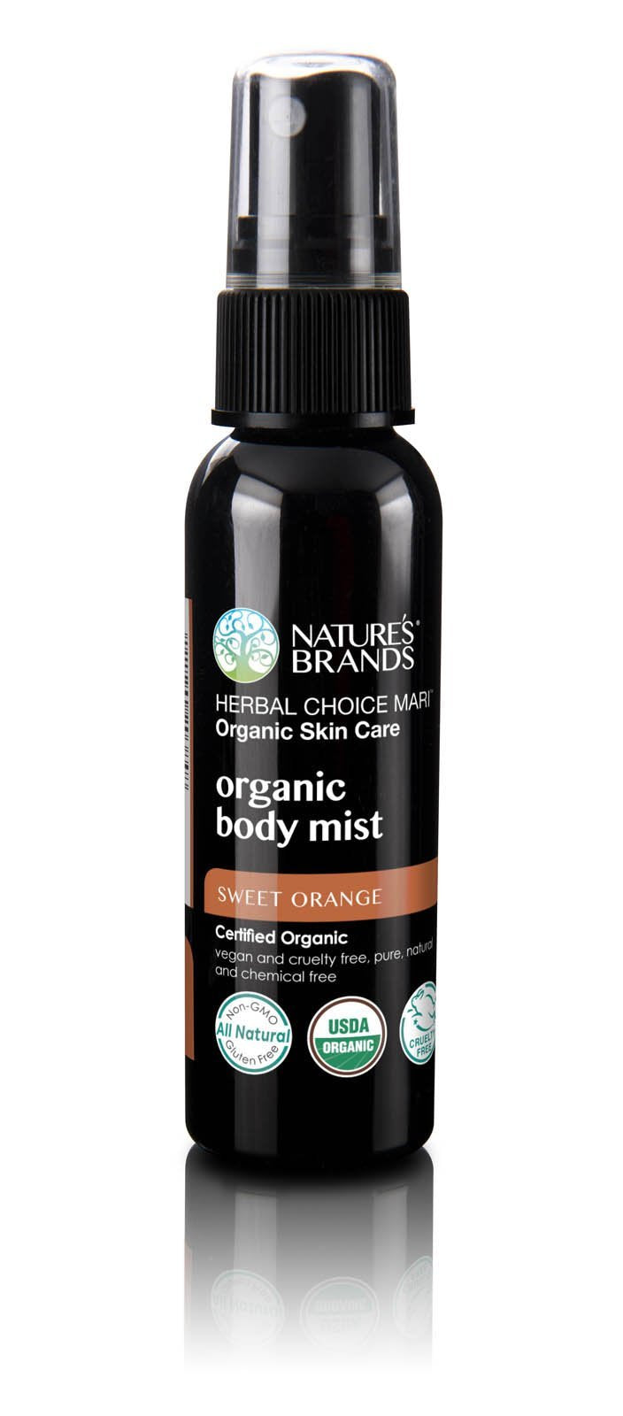 Herbal Choice Mari Organic Body Mist, Rose & Ylang Ylang; 8floz BPA-Free Plastic