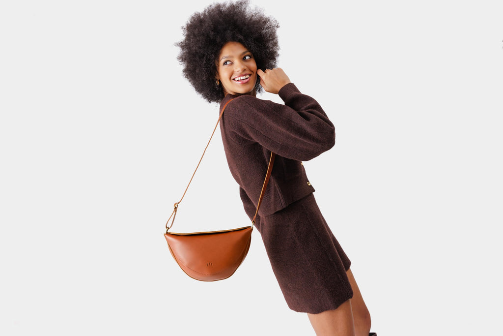 Portland Leather Goods Koala Sling Bag – Leather Sling with Adjustable Strap – Handmade from the Finest Full-Grain Hides