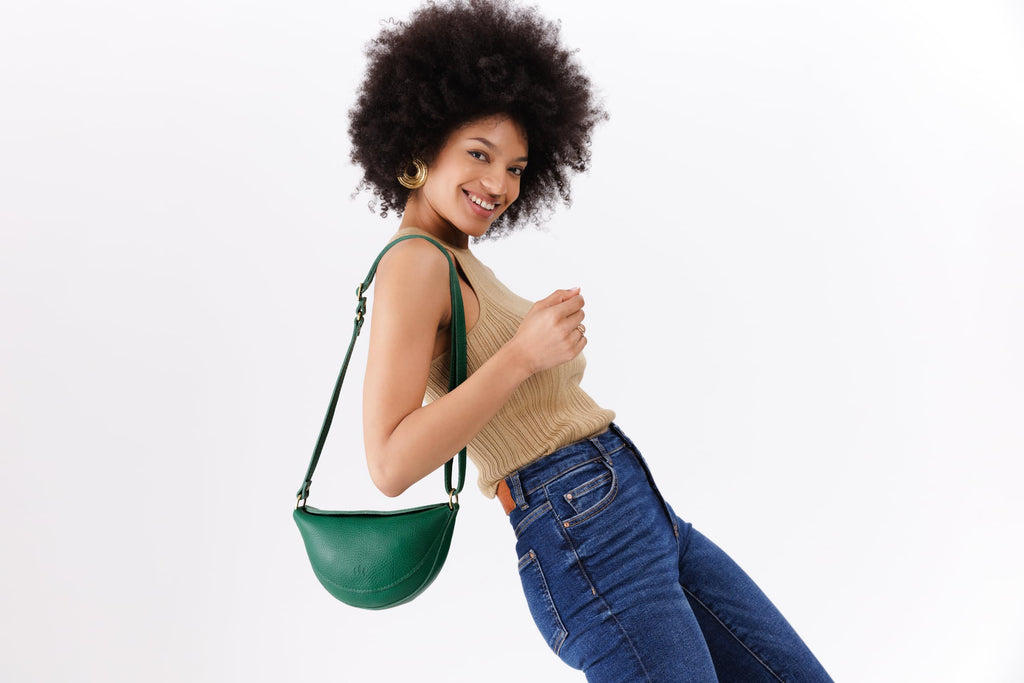 Portland Leather Goods Koala Sling Bag – Leather Sling with Adjustable Strap – Handmade from the Finest Full-Grain Hides