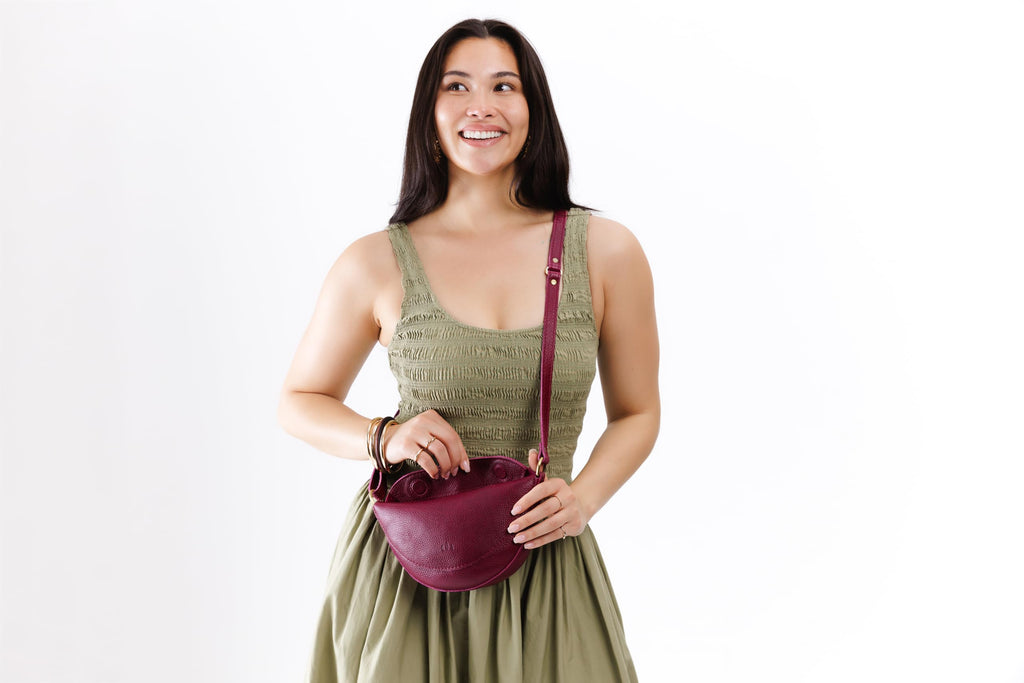 Portland Leather Goods Koala Sling Bag – Leather Sling with Adjustable Strap – Handmade from the Finest Full-Grain Hides