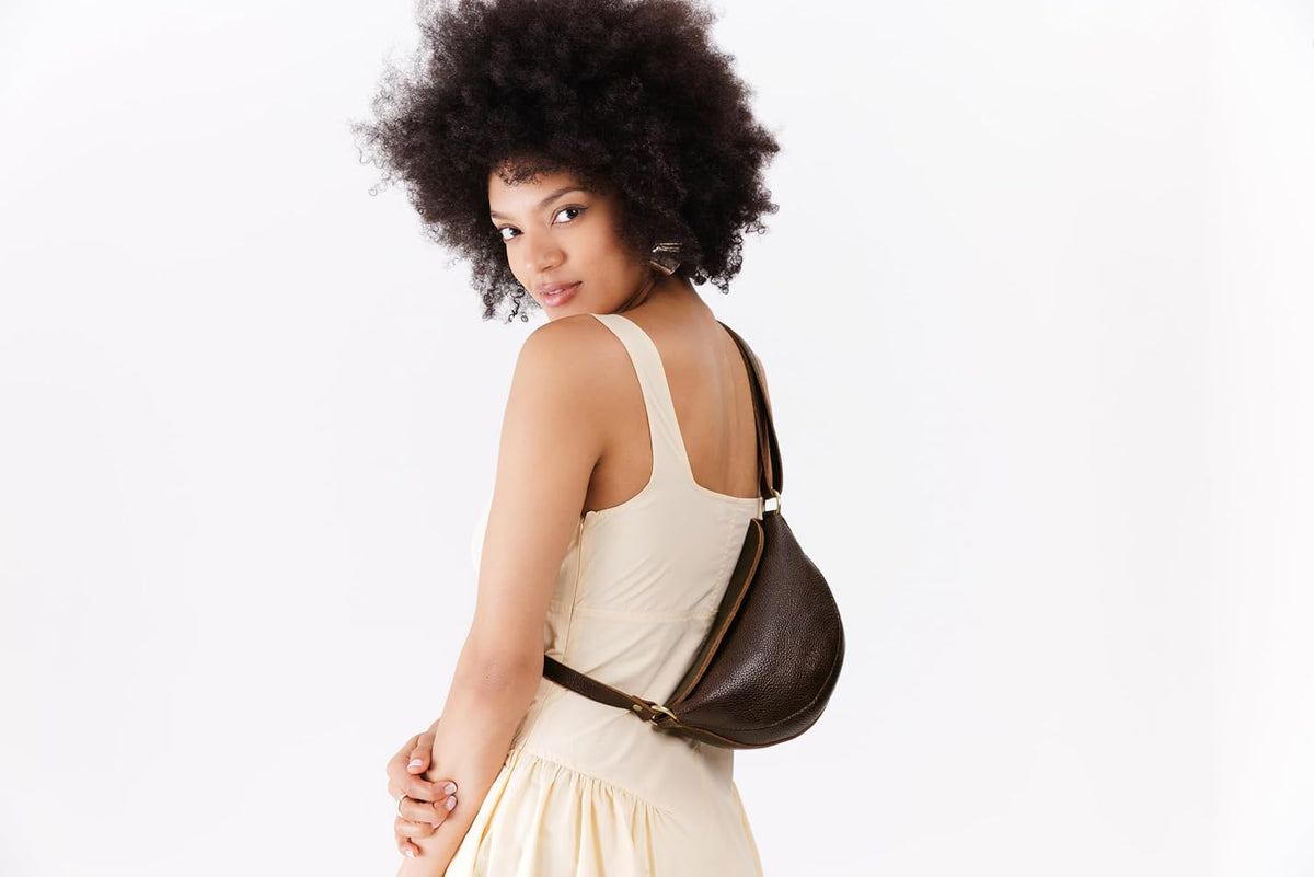 Portland Leather Goods Koala Sling Bag – Leather Sling with Adjustable Strap – Handmade from the Finest Full-Grain Hides