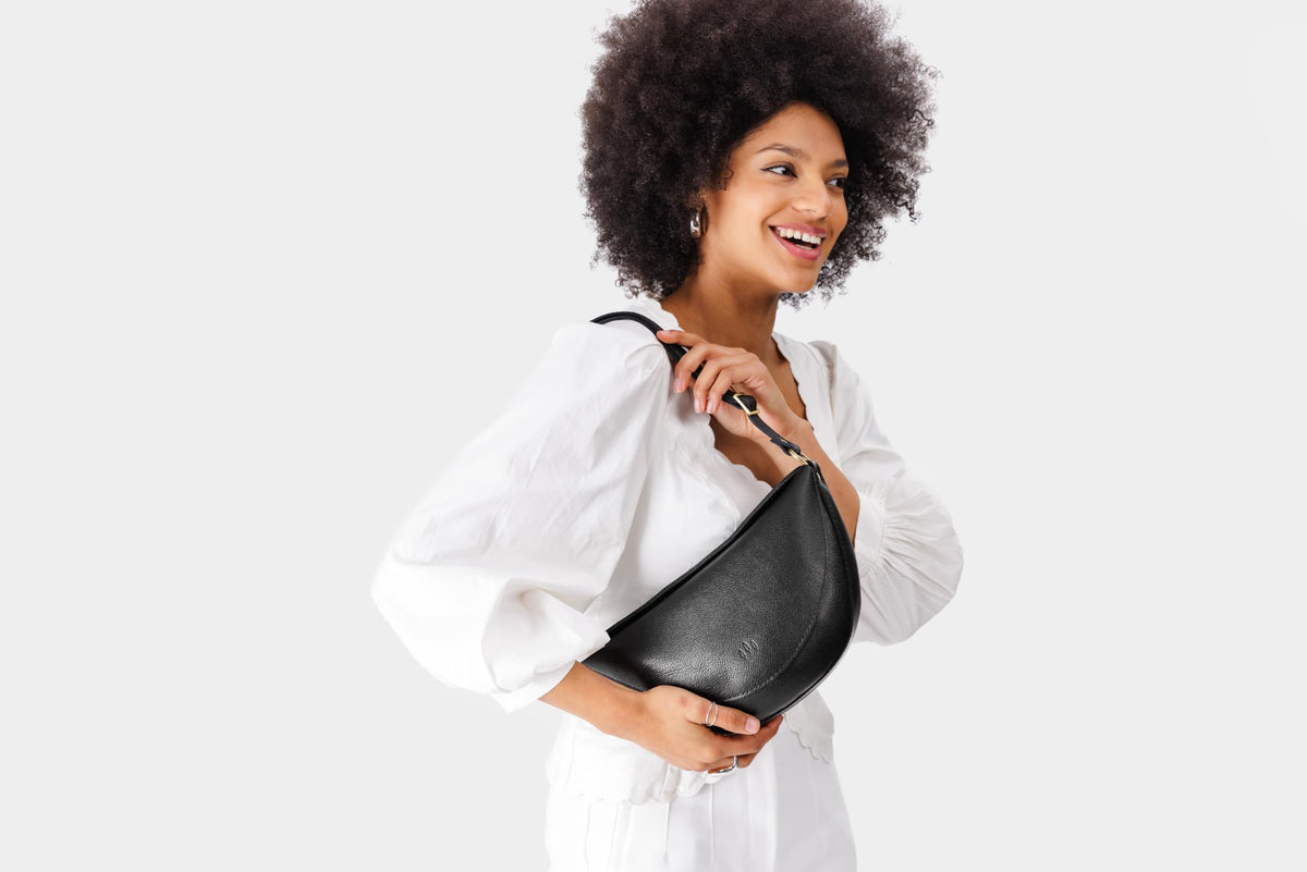 Portland Leather Goods Koala Sling Bag – Leather Sling with Adjustable Strap – Handmade from the Finest Full-Grain Hides