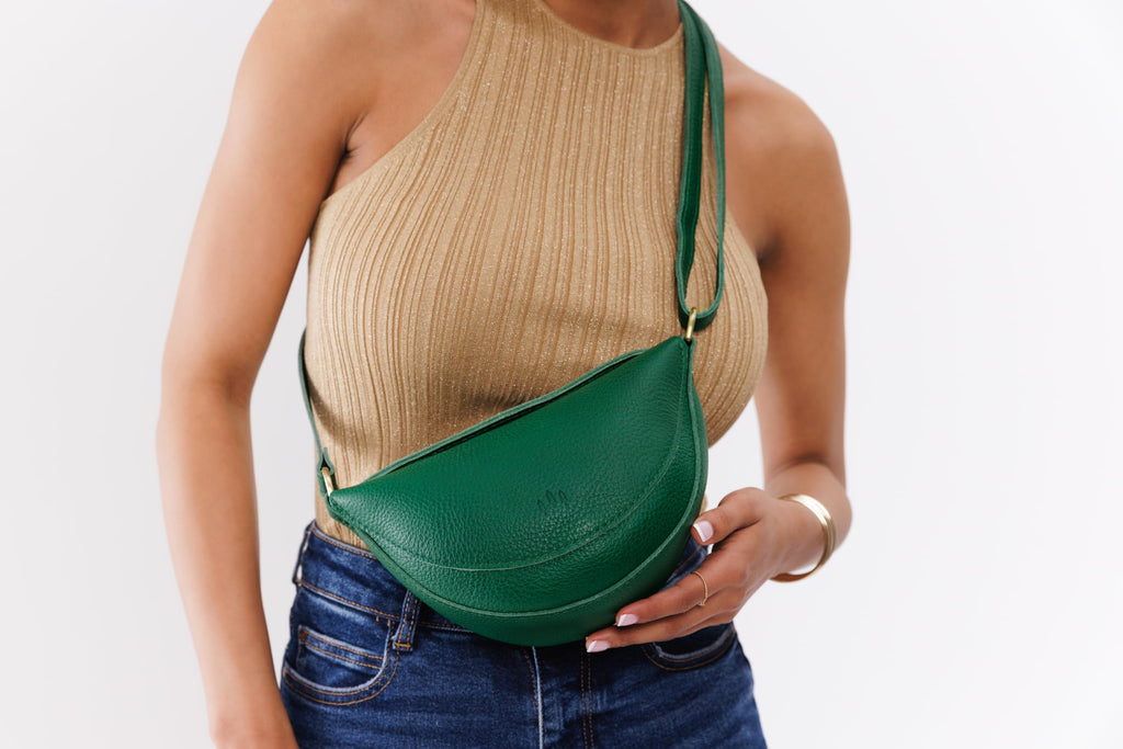 Portland Leather Goods Koala Sling Bag – Leather Sling with Adjustable Strap – Handmade from the Finest Full-Grain Hides
