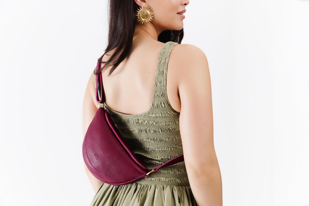 Portland Leather Goods Koala Sling Bag – Leather Sling with Adjustable Strap – Handmade from the Finest Full-Grain Hides