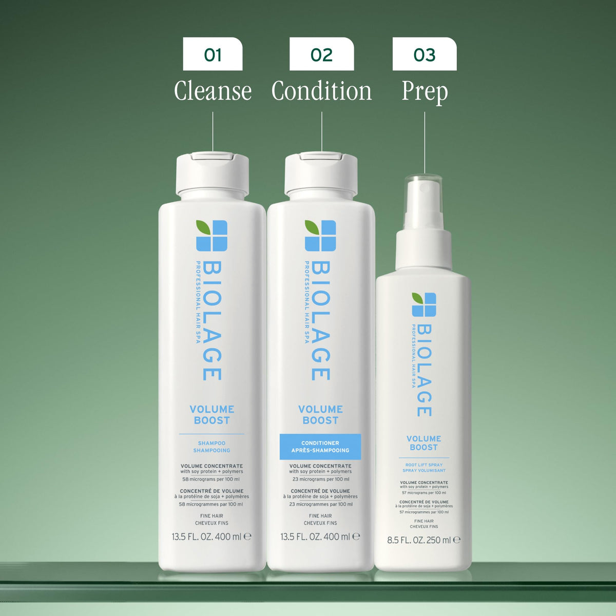 Biolage Volume Boost Conditioner - Weightless Moisture, Shine & Volume, Detangles Fine Hair, Soy Protein & Polymers, Vegan & Paraben-Free