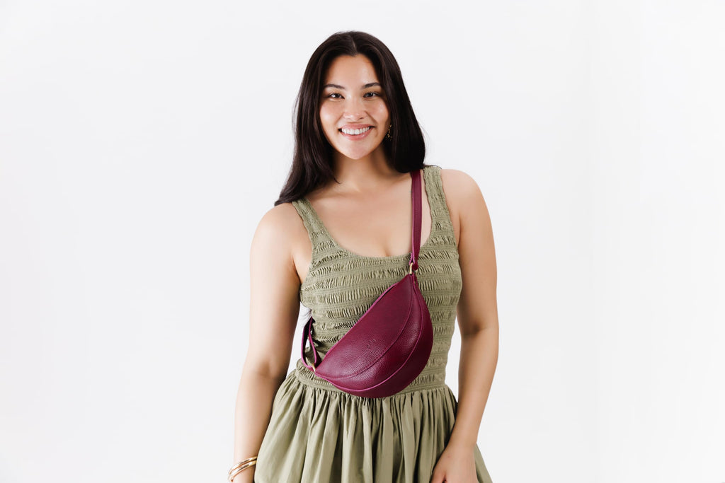 Portland Leather Goods Koala Sling Bag – Leather Sling with Adjustable Strap – Handmade from the Finest Full-Grain Hides