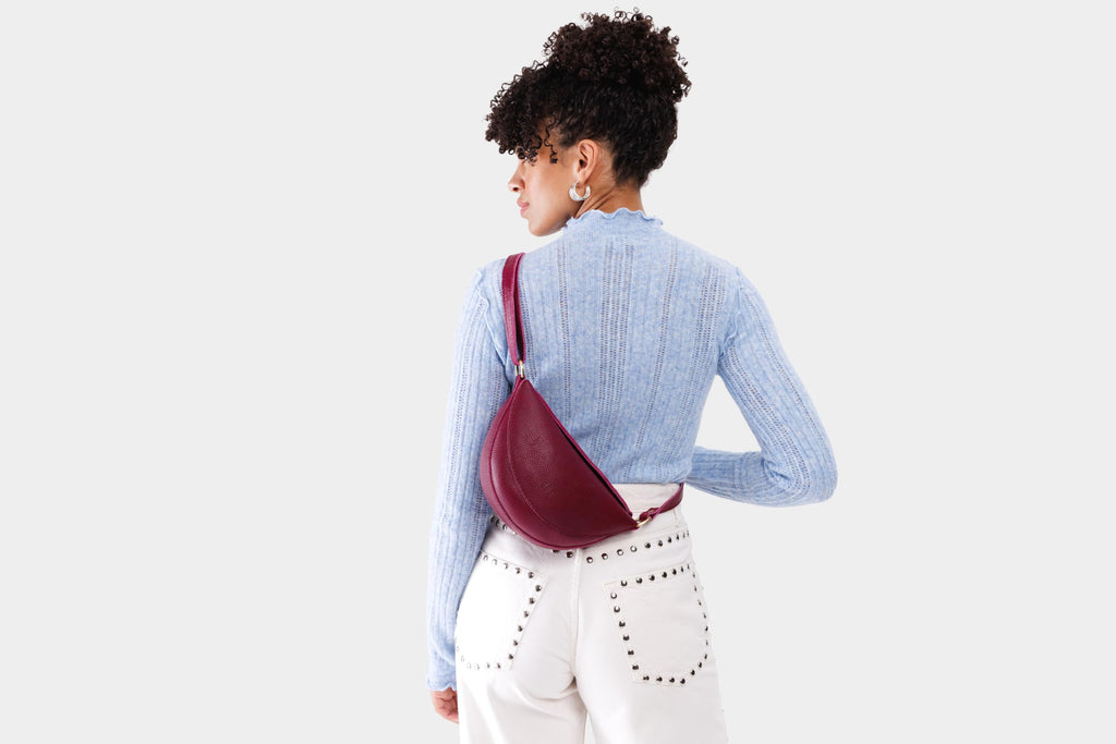 Portland Leather Goods Koala Sling Bag – Leather Sling with Adjustable Strap – Handmade from the Finest Full-Grain Hides