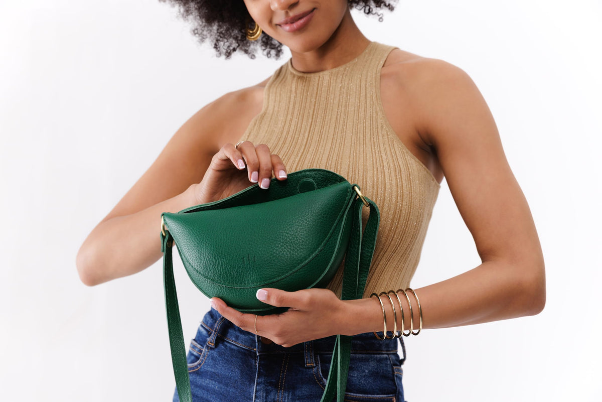 Portland Leather Goods Koala Sling Bag – Leather Sling with Adjustable Strap – Handmade from the Finest Full-Grain Hides