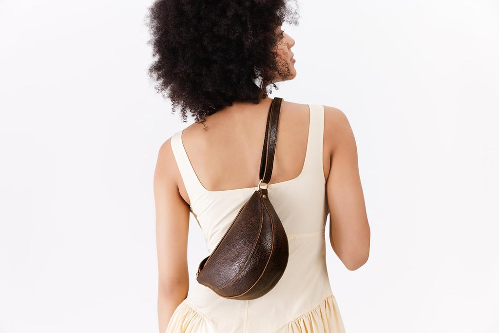 Portland Leather Goods Koala Sling Bag – Leather Sling with Adjustable Strap – Handmade from the Finest Full-Grain Hides