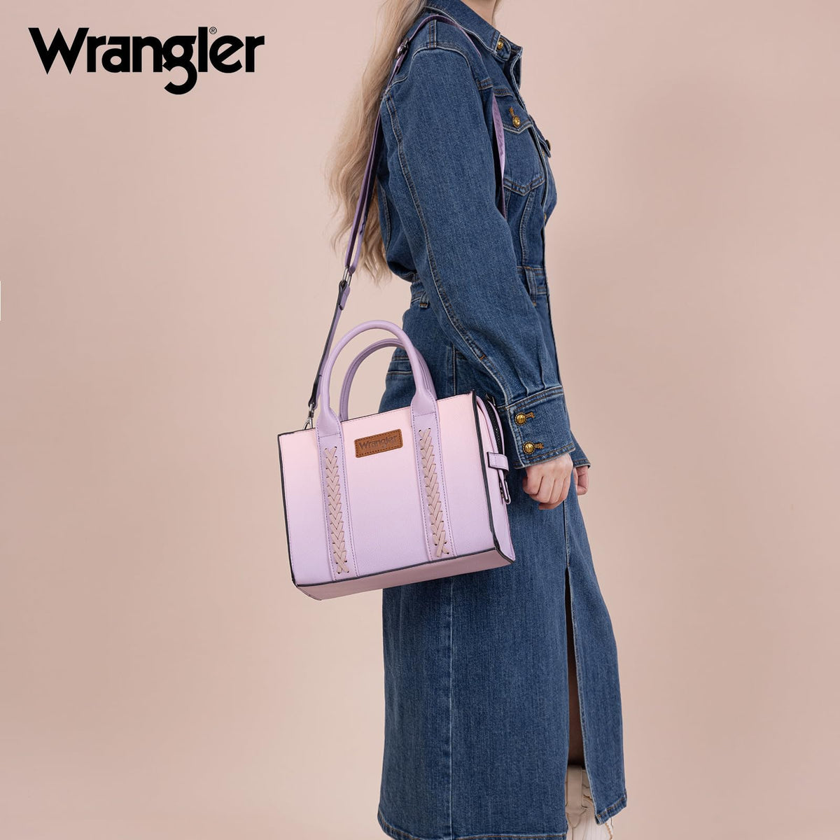 Wrangler Tote Bag for Women Designer Satchel Handbags Top-handle Purses with Strap