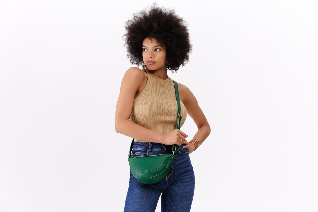 Portland Leather Goods Koala Sling Bag – Leather Sling with Adjustable Strap – Handmade from the Finest Full-Grain Hides