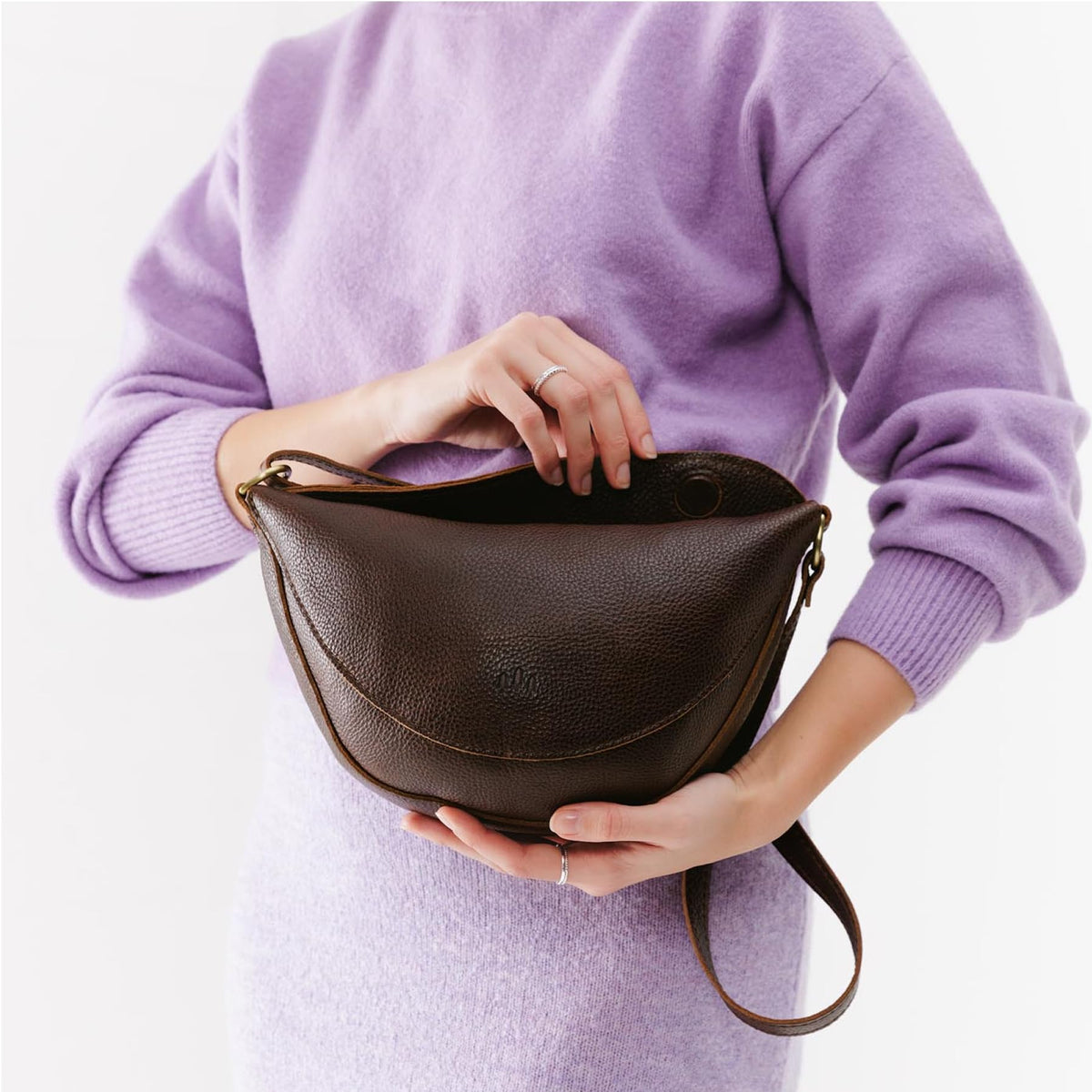 Portland Leather Goods Koala Sling Bag – Leather Sling with Adjustable Strap – Handmade from the Finest Full-Grain Hides