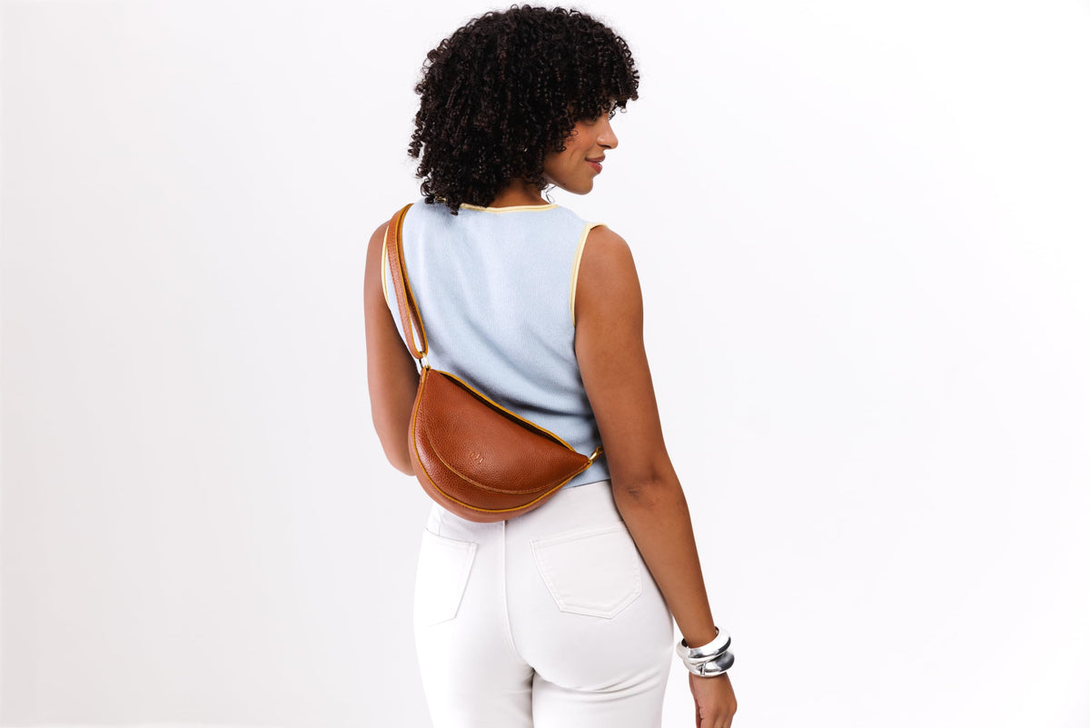 Portland Leather Goods Koala Sling Bag – Leather Sling with Adjustable Strap – Handmade from the Finest Full-Grain Hides