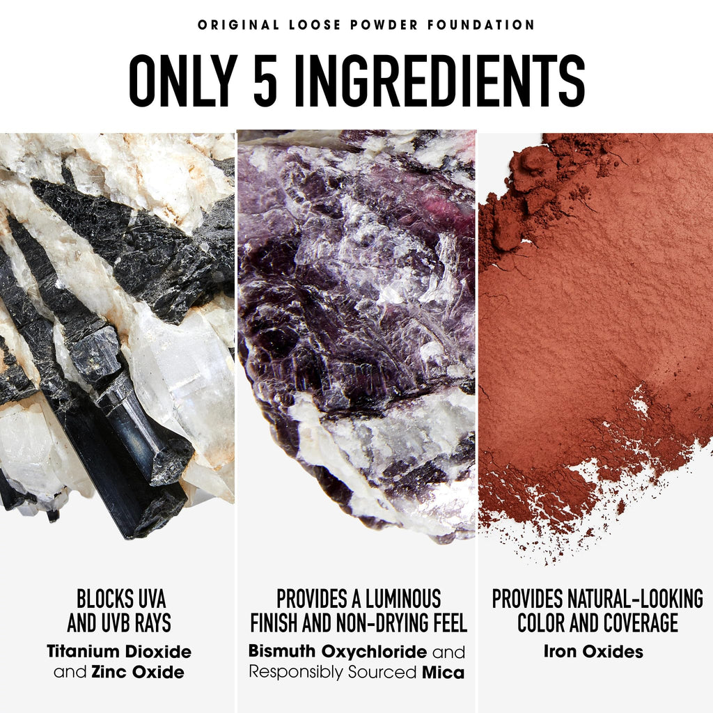 bareMinerals Original Loose Powder Foundation SPF 15 - Powder Face Makeup with Added Sun Protection - Sheer to Full Coverage Foundation