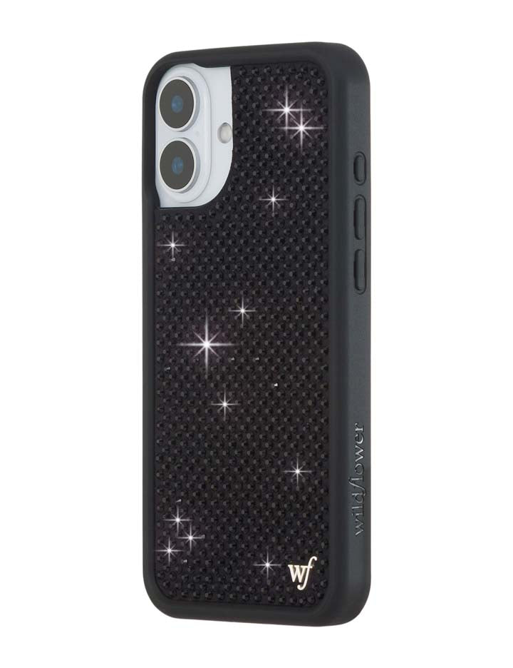 Rhinestone iPhone Case | Black