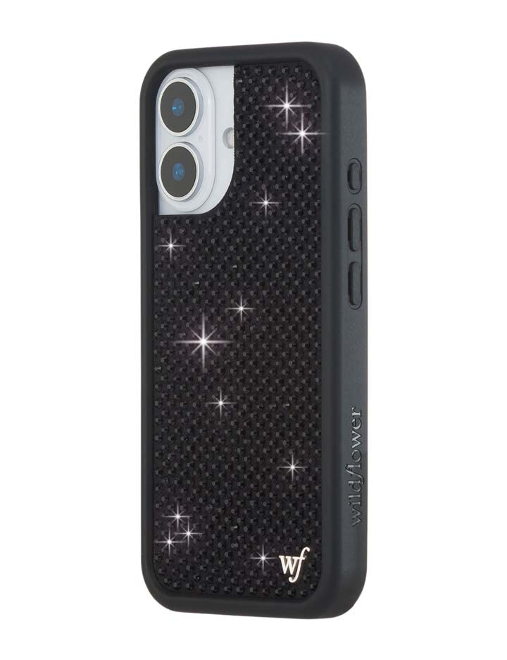 Rhinestone iPhone Case | Black