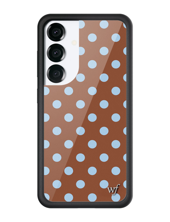 Polka Dot | Brown and Blue Samsung Galaxy Case