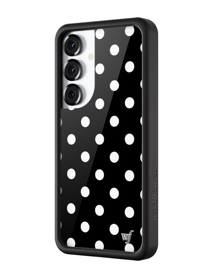 Polka Dot | Black and White Samsung Galaxy Case