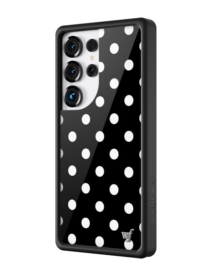 Polka Dot | Black and White Samsung Galaxy Case
