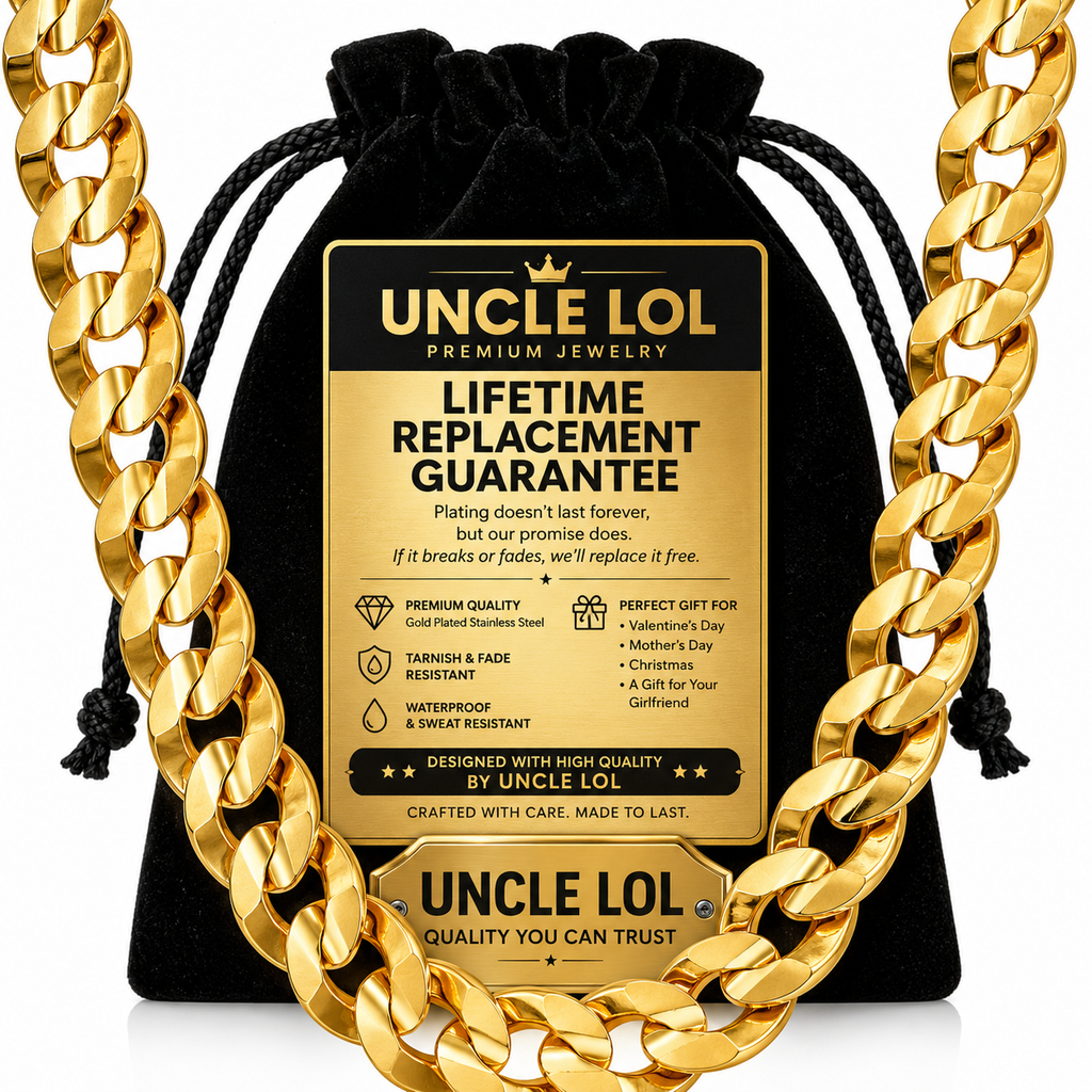 Premium Gold-Plated Stainless Steel Jewelry – Tarnish-Resistant & Waterproof From UNCLE