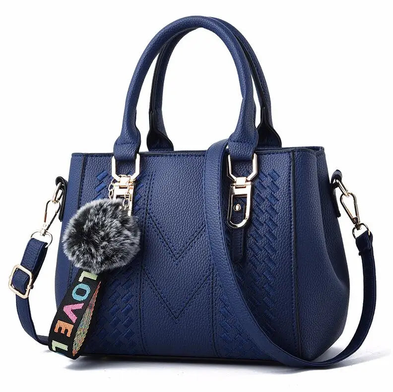 Yogodlns Embroidery Messenger Bag for Women Leather Satchel - Embroidered Design