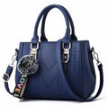 Yogodlns Embroidery Messenger Bag for Women Leather Satchel - Embroidered Design