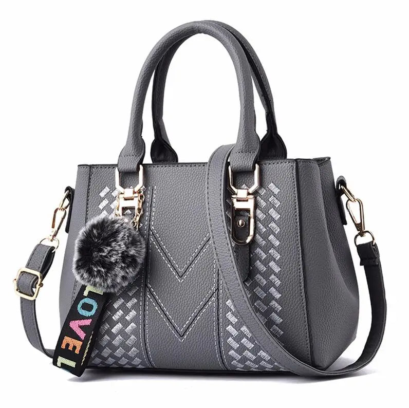 Yogodlns Embroidery Messenger Bag for Women Leather Satchel - Embroidered Design
