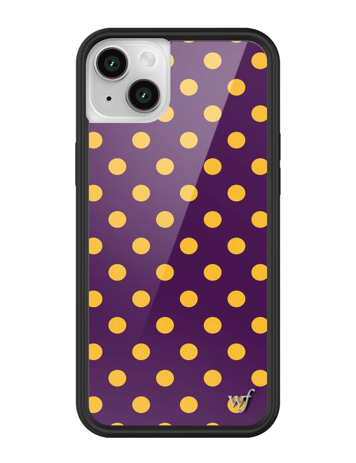 Polka Dot | Purple and Yellow iPhone Case