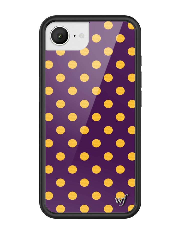 Polka Dot | Purple and Yellow iPhone Case