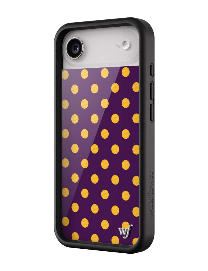 Polka Dot | Purple and Yellow iPhone Case