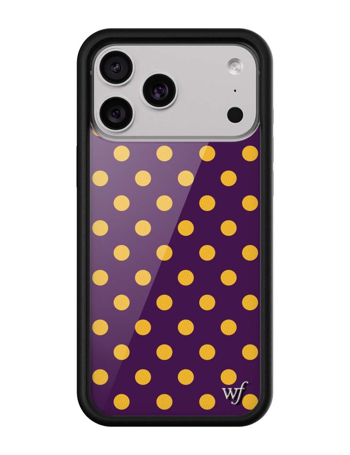 Polka Dot | Purple and Yellow iPhone Case