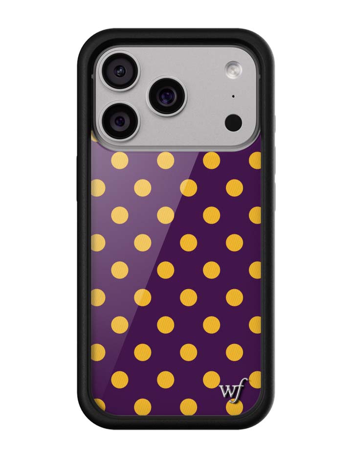 Polka Dot | Purple and Yellow iPhone Case