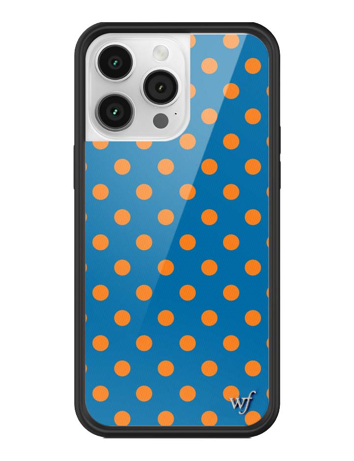 Polka Dot | Blue and Orange iPhone Case