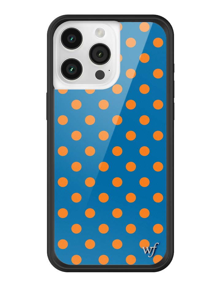 Polka Dot | Blue and Orange iPhone Case