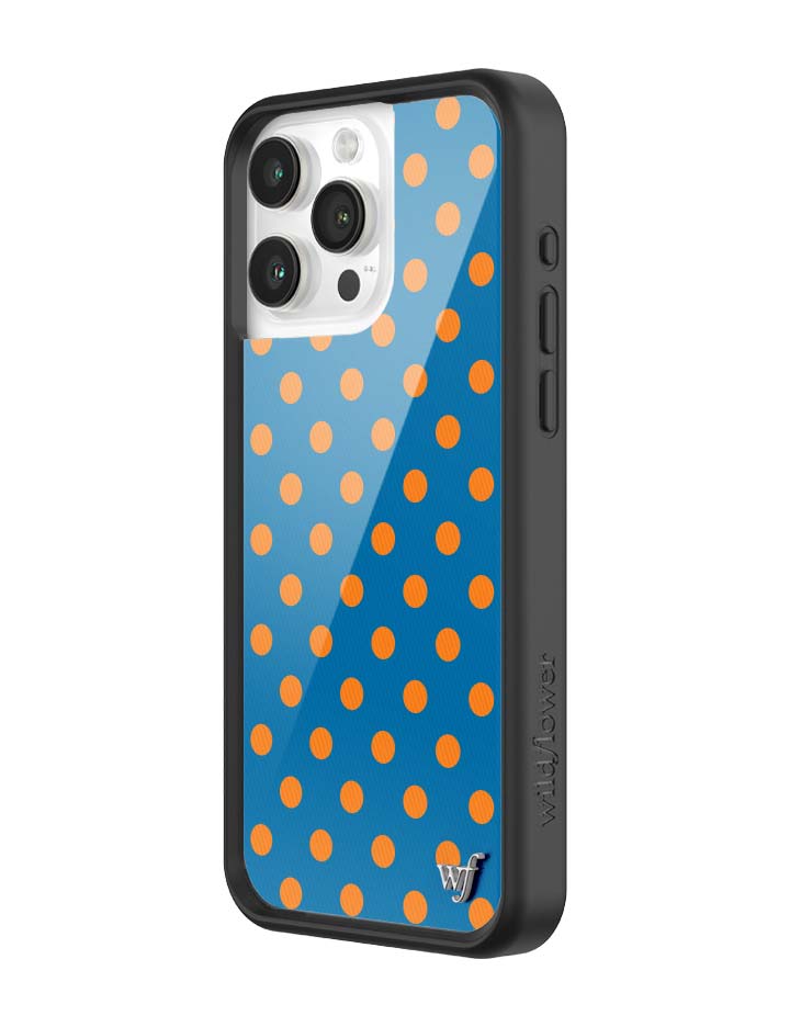 Polka Dot | Blue and Orange iPhone Case
