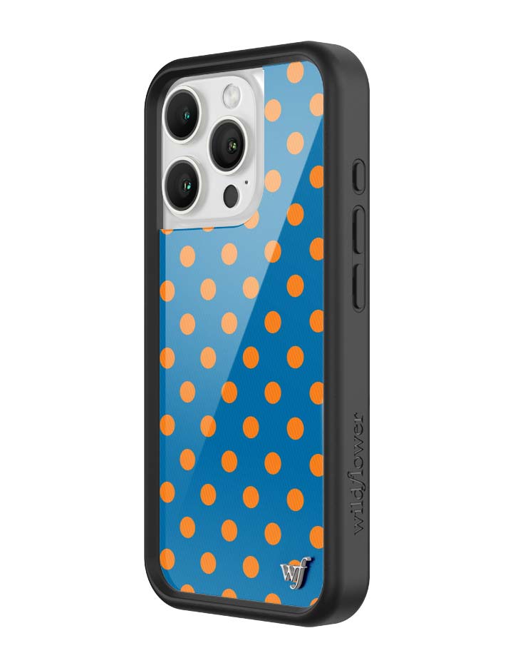 Polka Dot | Blue and Orange iPhone Case