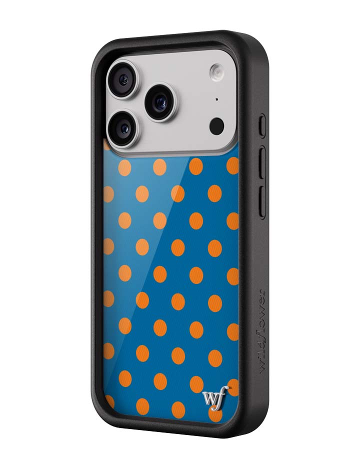 Polka Dot | Blue and Orange iPhone Case