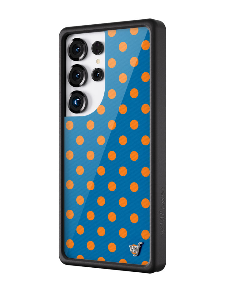 Polka Dot | Blue and Orange Samsung Galaxy Case